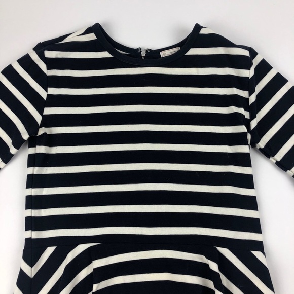Gap Womens Top, Blue White Stripe Ruffled Medium - Picture 3 of 9